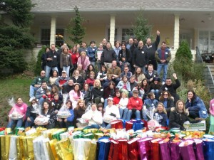 NYC Basket Brigade - 2012 Queens - Group Photo Showing Baskets